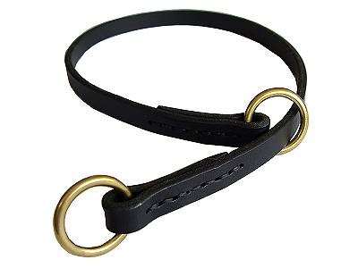 Silent Leather Training Choke Collar - Great Dane Collar