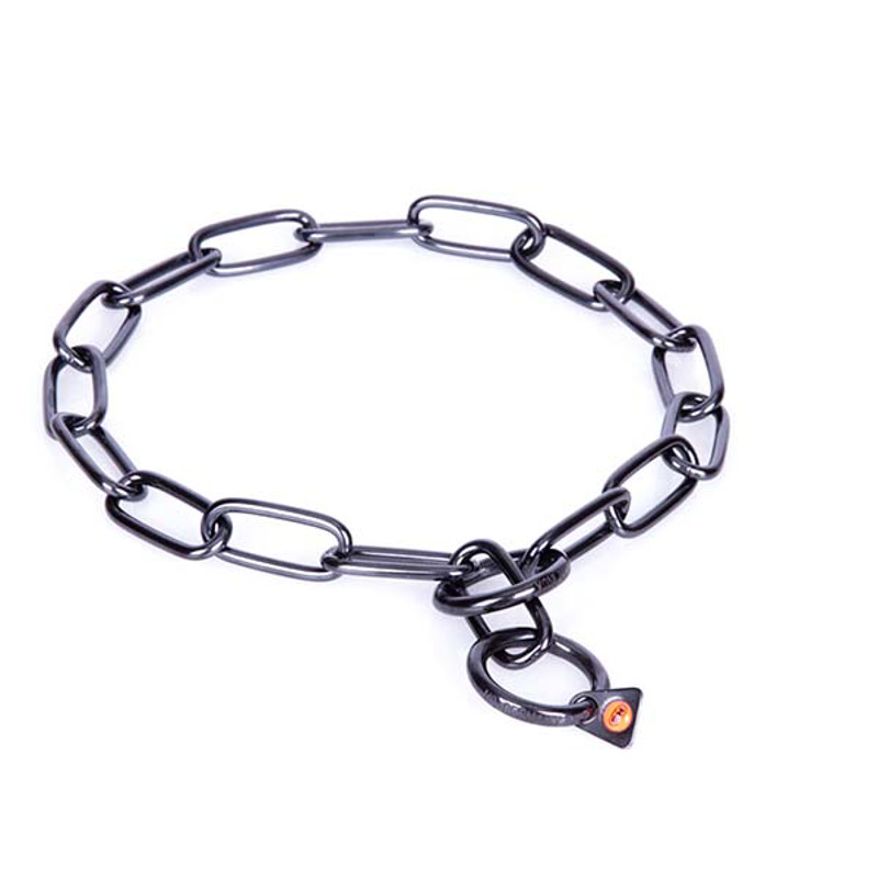 "Under Control" Herm Sprenger Black Stainless Steel Chain Great Dane Collar