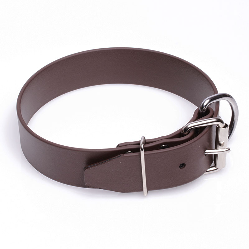 Extra Wide Brown Biothane Great Dane Collar