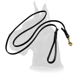 Leather Great Dane Leash for walking