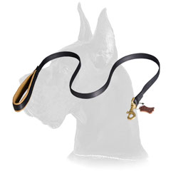 Nylon Great Dane leash with with Support Material on the Handle