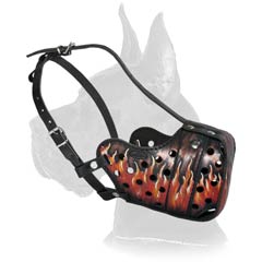 Fire Flames Painted Muzzle